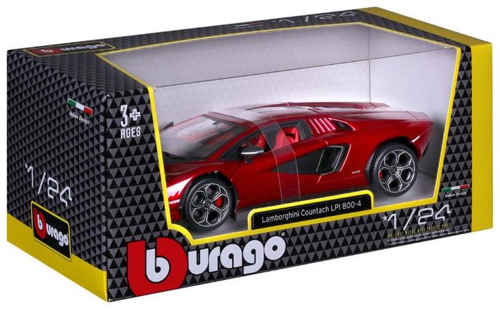 Productafbeelding Bburago Lamborghini Countach LPI 800-4 1/24 rood
