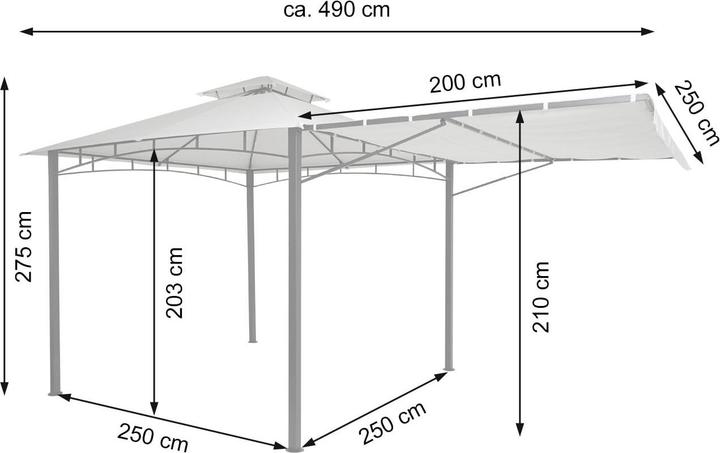 Immagine prodotto JOHN316 Pergola (250 cm, 490 cm)
