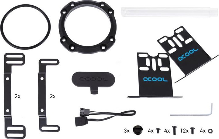 Image du produit Alphacool Coupe à Glace Aurora D5 Acétal/Verre - 250mm incl. VPP Apex D5