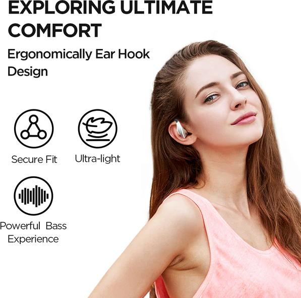 Actual product image 1More Open Earbuds S70 (White) (ANC, Wireless)