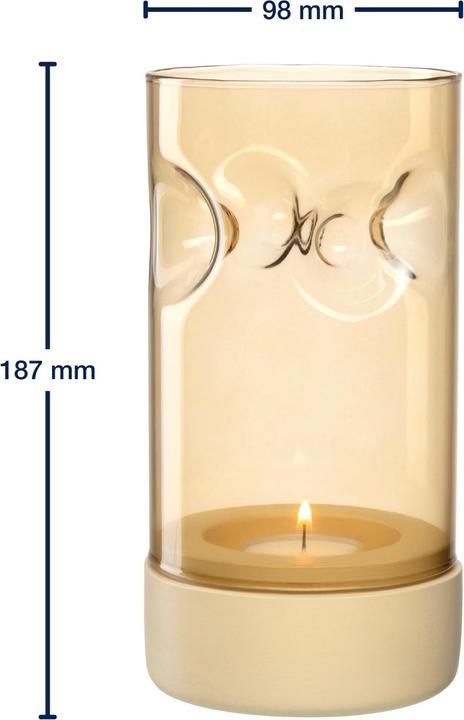 Produktbild Leonardo Windlicht Sole Gelb (1 x, 10 x 19 cm)