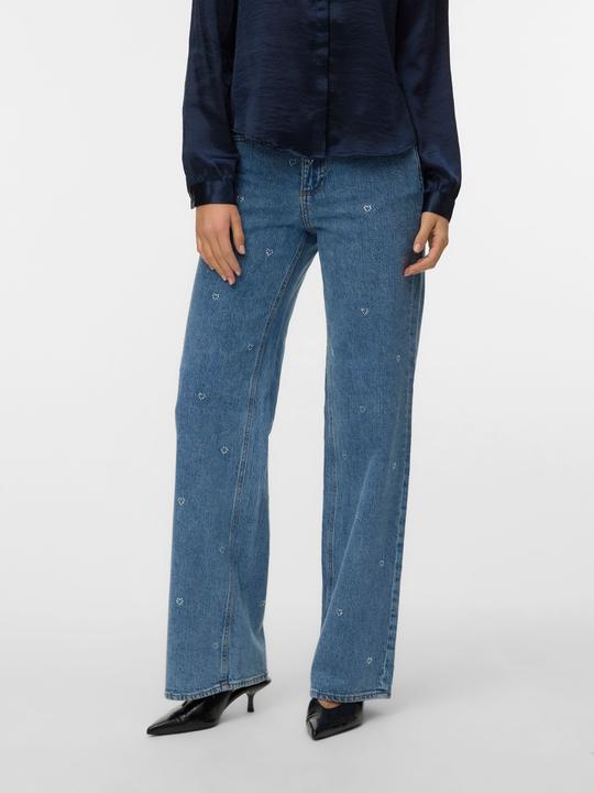 Produktbild Vero Moda VMTESSA Hohe Taille Weiter Beinschnitt Jeans Weit geschnitten (W26/L32)