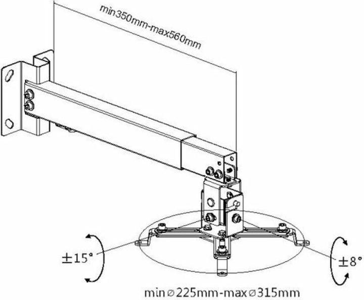 Produktbild equip Befestigungskit (Wand-/Deckenhalterung) für Projektor (Wand)