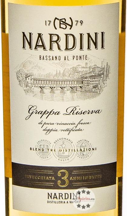 Actual product image Nardini Grappa Riserva 50% 70cl (1 x 70 cl)