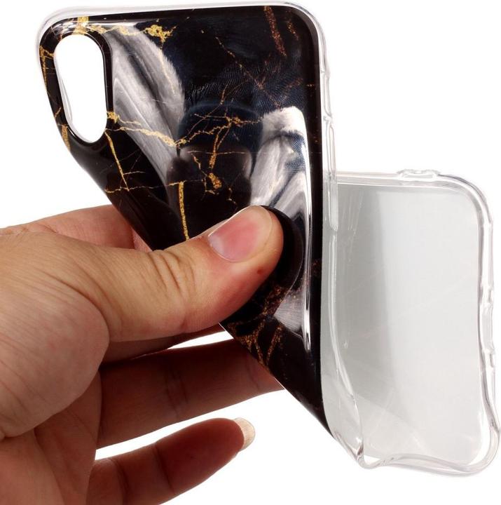 Actual product image Cover-Discount Silicone Rubber Case Marble (Apple iPhone X, Apple iPhone XS)