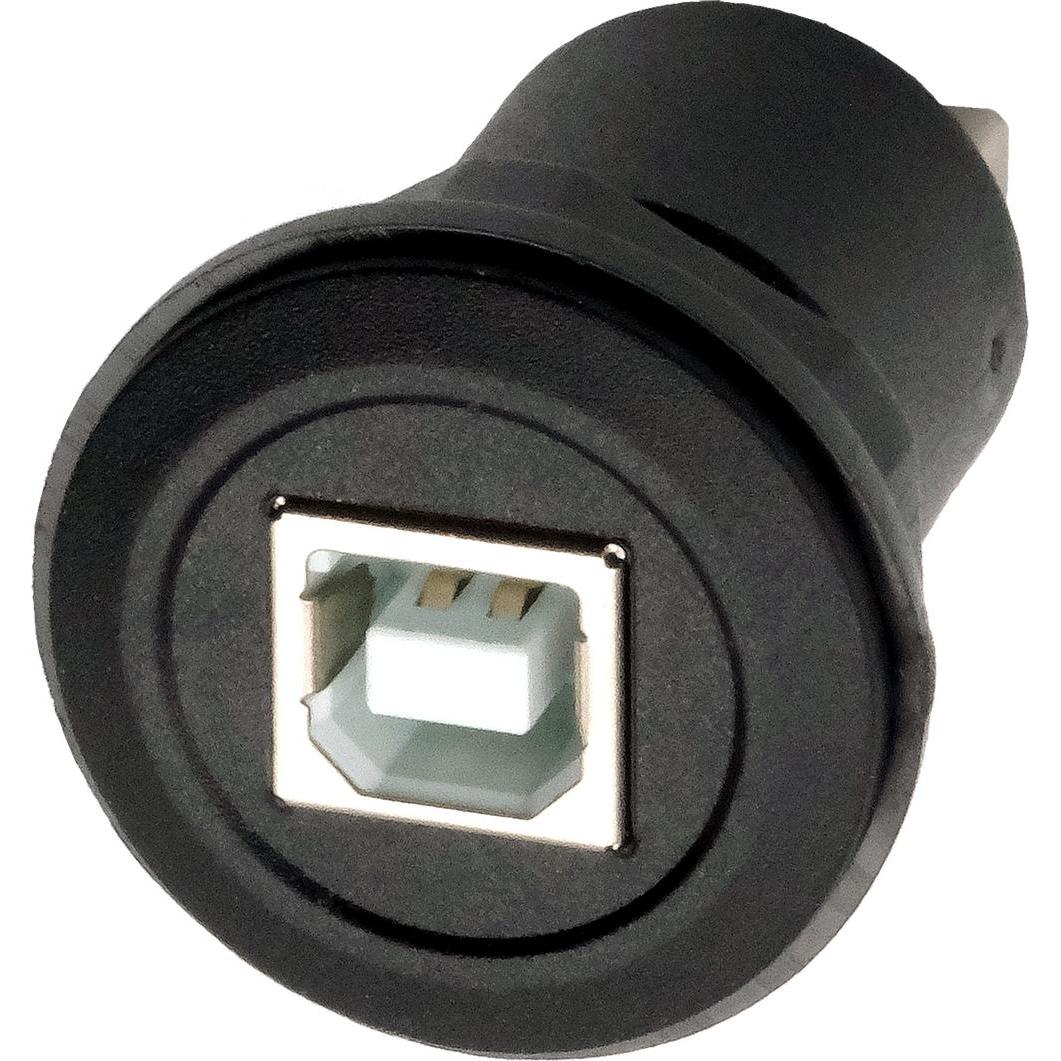 Exsys Einbau-Adapter USB-B - USB-A (USB-A), Data + Video Adapter, Schwarz