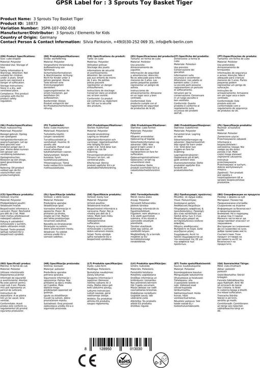 Actual product image 3 Sprouts Toy Box