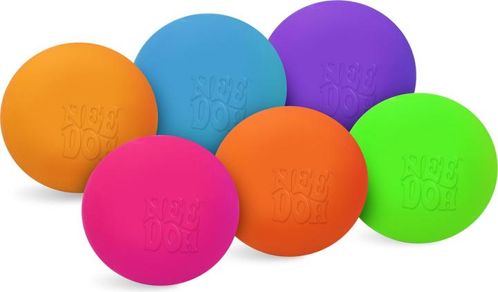 Actual product image BOT-I Schylling NeeDoh Teenie - Sensory Fidget Toy - 3 Mini Groovy Globs in Assorted Colours - Ages 3 to