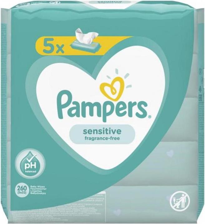 Actual product image Pampers Sensitive (260 Piece)