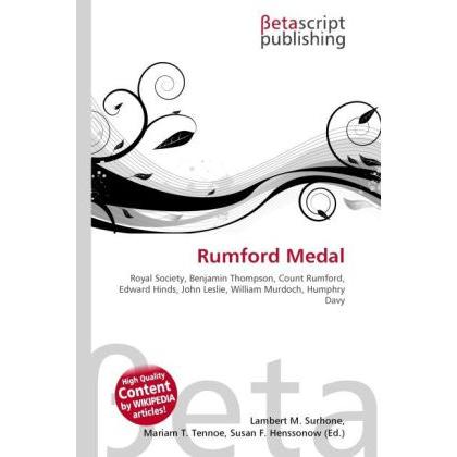 Rumford Medal, Fachbücher