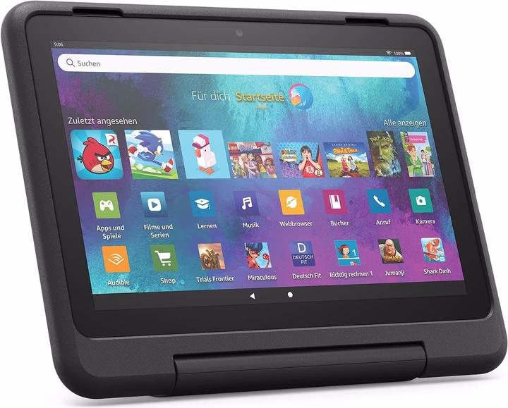 Image du produit Amazon Fire HD 8 Kids Pro (2021), housse incluse (8", 32 Go, Noir)