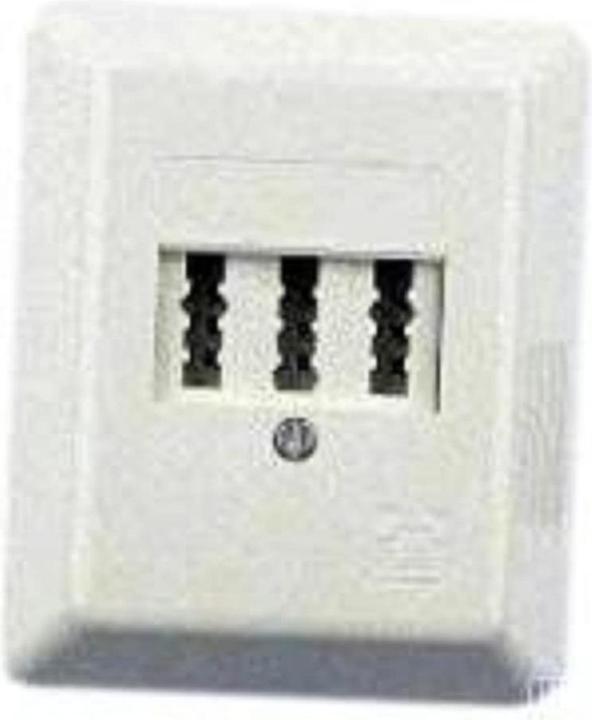 Produktbild Kräcker Anschlussdose TAE 3x6 NFN AP reinweiss