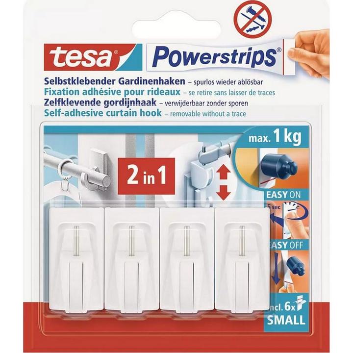 Actual product image tesa 3x Powerstrips Gardinenhaken 12 Haken
