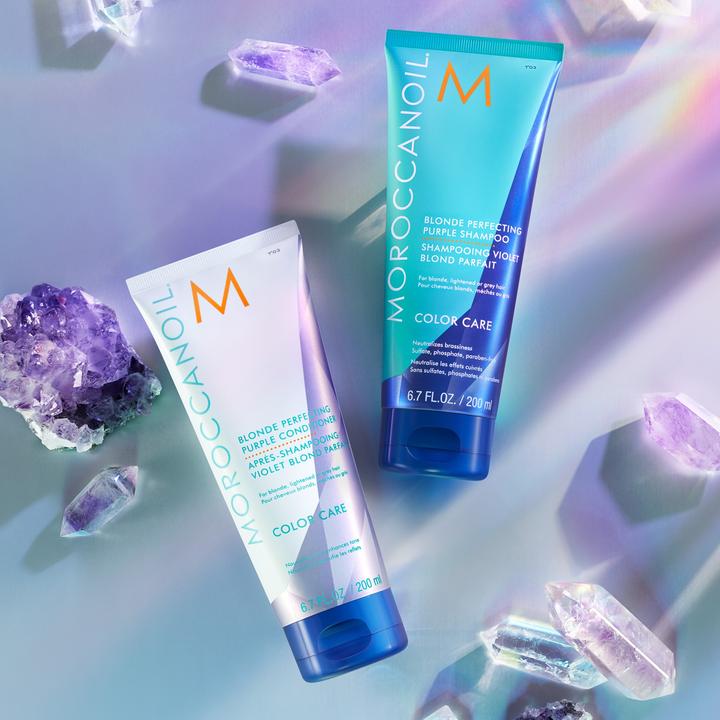 Produktbild Moroccanoil Color Care Blonde Perfecting Purple (Silbershampoo, 200 ml)