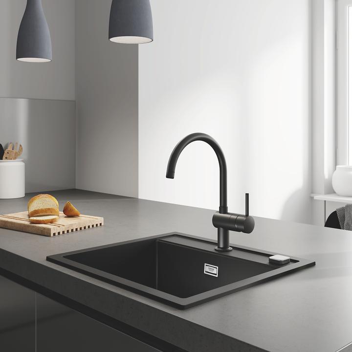Produktbild Grohe Kchenarmatur mit Einhebelmischer Minta schwarz matt 32917