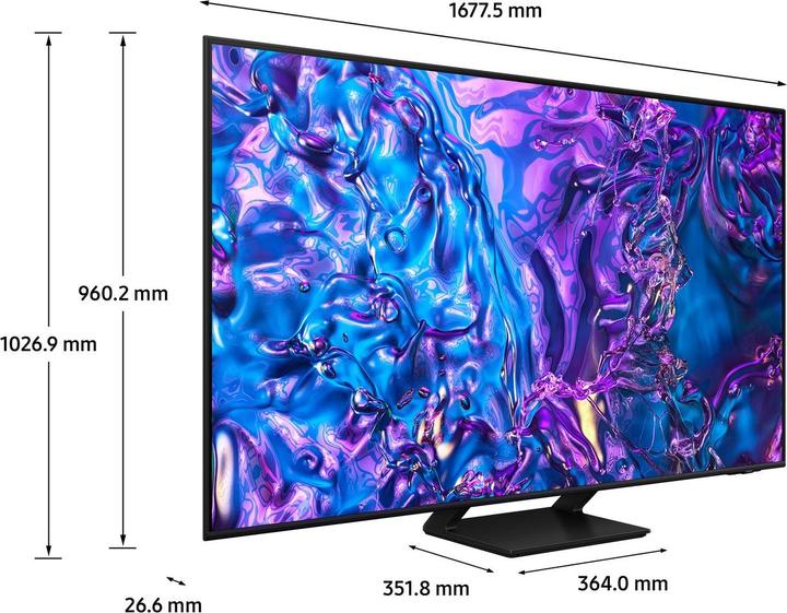 Actual product image Samsung TQ75Q70DAT (75", Q70D, QLED, 4K, 2024)