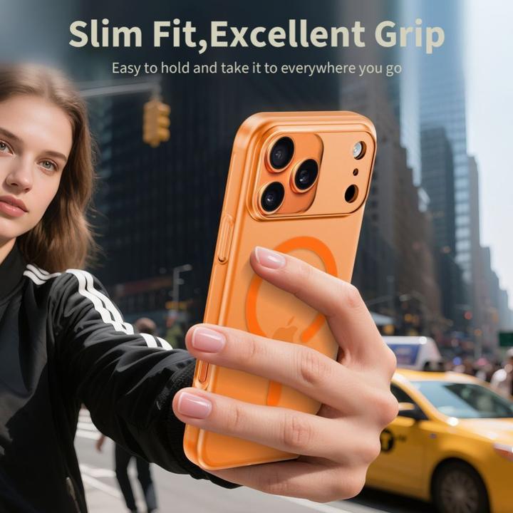 Actual product image Tech-Protect Other goods Magslim MagSafe Case for iPhone 17 Pro - Orange (Apple iPhone 17 Pro)