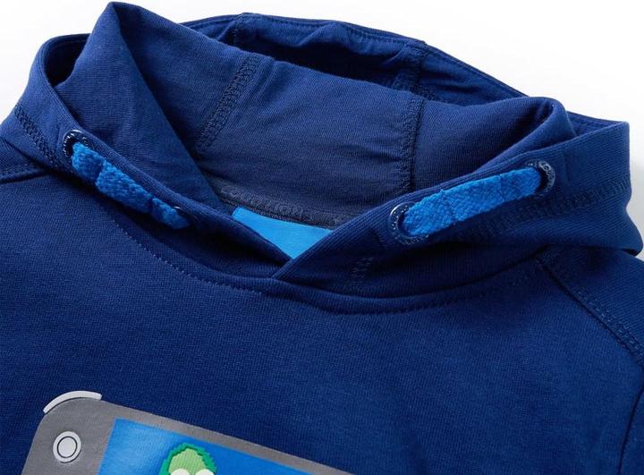 Immagine prodotto VidaXL Maglia con cappuccio per bambini blu scuro 128,Materiale: 92 (128)