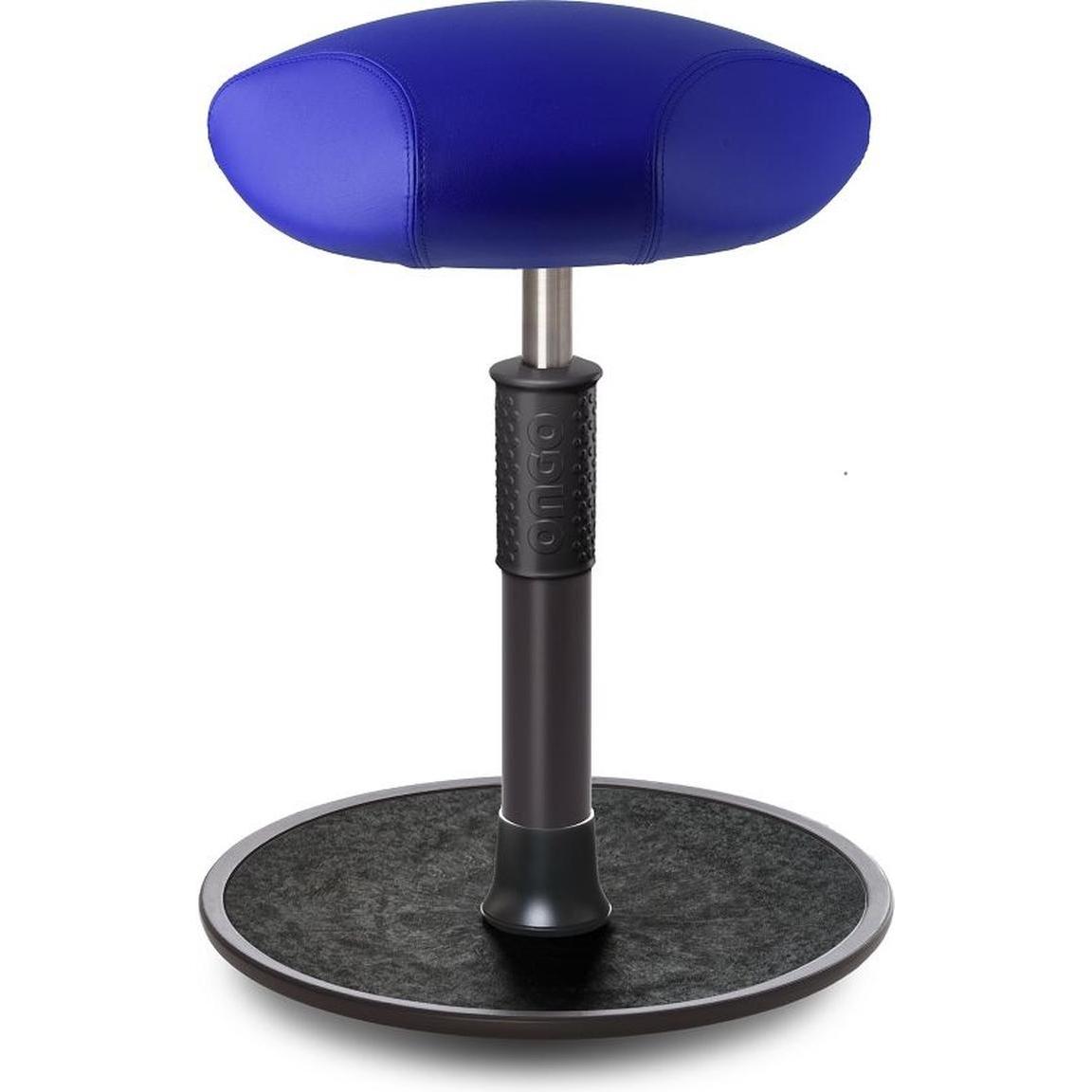 Ongo, Bürostuhl, Sitz- Stehhocker Free Regular Triangel skai Kunstleder blau schwarz /schwarz