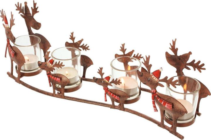 Angela Bruderer Windlicht "Rentierfamilie", 5-teilig (5 x)
