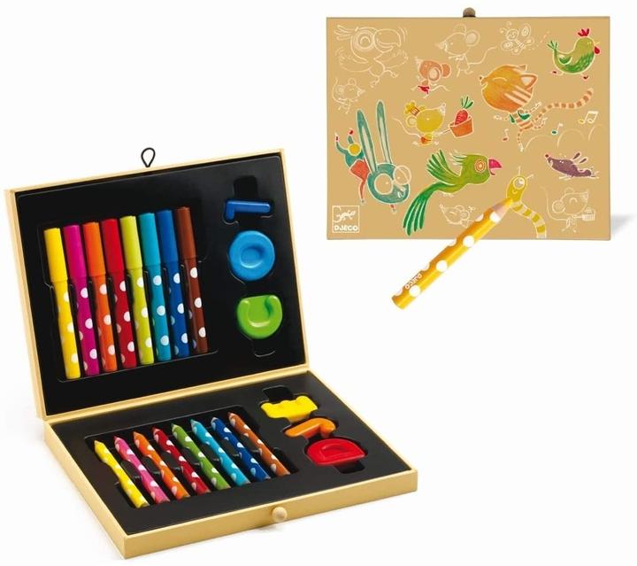 Immagine prodotto Djeco Malkoffer für die Kleinsten (Multicolore, 16 x)