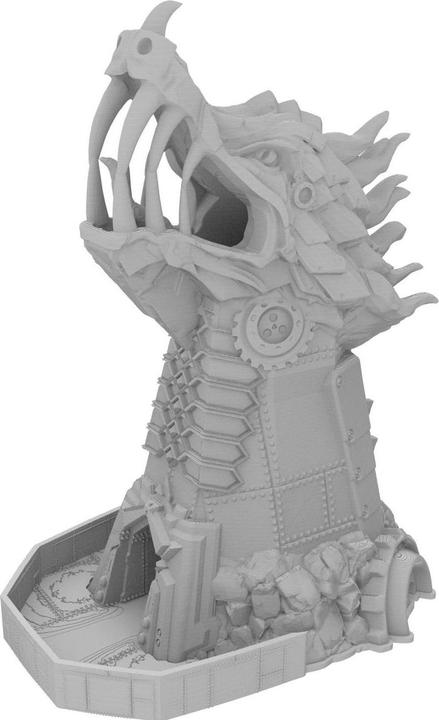 Produktbild Feldherr Fates End Würfelturm Clockwork Monster grau 3D gedruckt (Kunststoff)