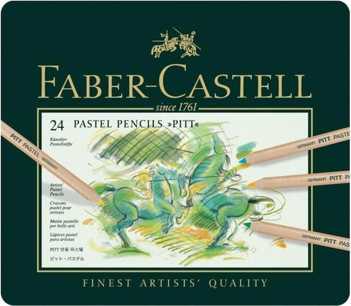 Faber-Castell Matita colorata PITT PASTELL (Multicolore, 24 x)
