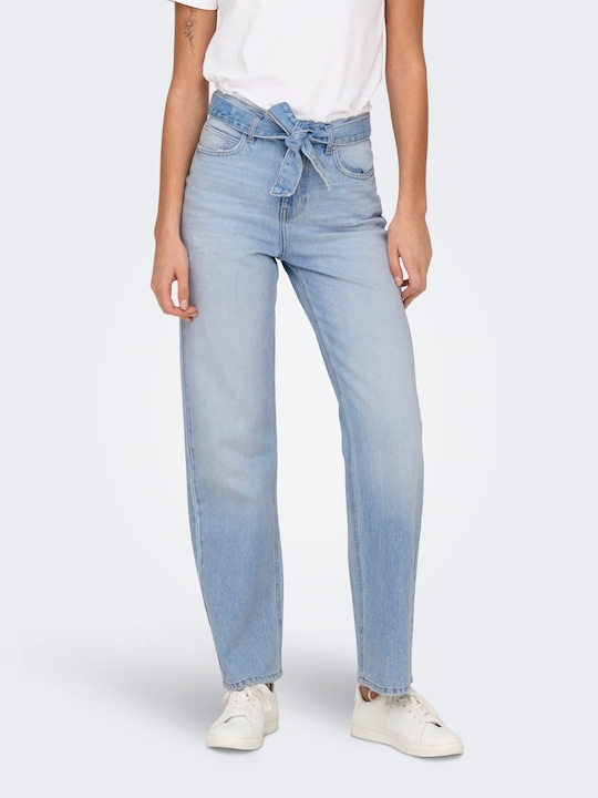 Image du produit Only ONLMADDIE Hohe Taille Weiter Beinschnitt Jeans Straight-Fit jeans (26)
