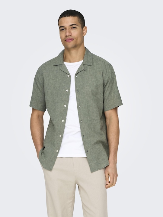 Image du produit Only & Sons Chemise unie à manches courtes (S)
