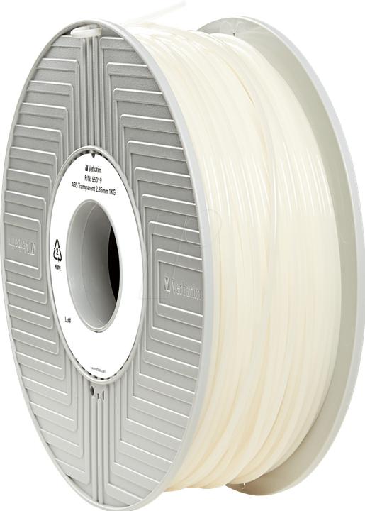 Immagine prodotto Verbatim FIL ABS 2,85mm trasparente 1kg (ABS, 2.85 mm, 1000 g)