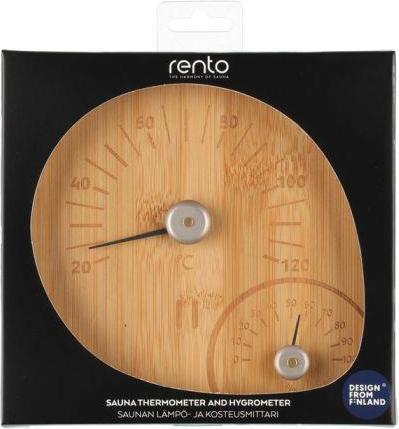 Produktbild Rento Sauna Thermometer Hygrometer Bambo