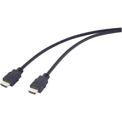 SpeaKa Professional HDMI Anschlusskabel HDMI-A Stecker, HDMI-A Stecker 0.50 m Sc (0.50 m, HDMI), Video Kabel