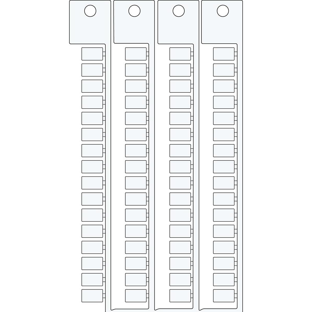 Brady, Etichette, TAGS TERMINAL BLOCK 6 10, etichettatura per morsettiere, WI TE, 6 x 10 (1024 etichette)