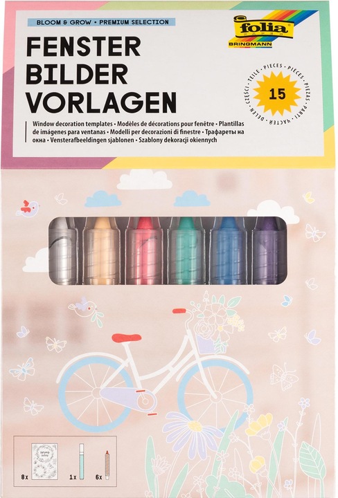 Produktbild Folia Fensterbilder Vorlagen (Mehrfarbig, 6 x)