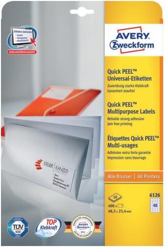 Produktbild Avery Etiketten, Home Office, Kleinpackung