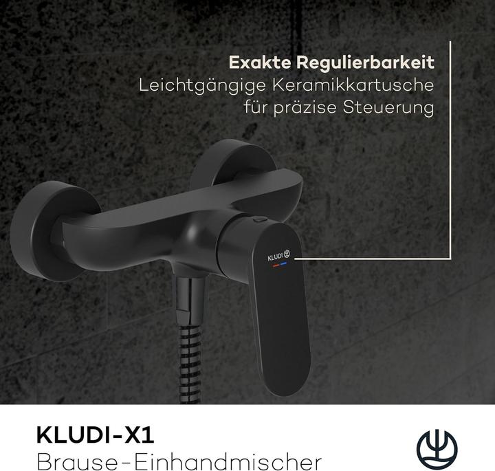 Produktbild Kludi X1 Duscharmatur Aufputz, Brause-Einhandmischer