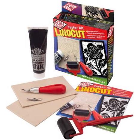 Essdee Set di stampe su linoleum Linocut
