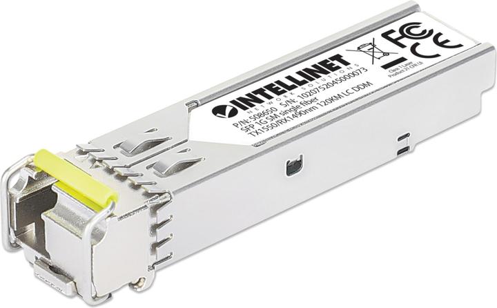 Intellinet Gigabit SFP Mini-GBIC Transceiver WDM bidirectional for fibre optic cable
