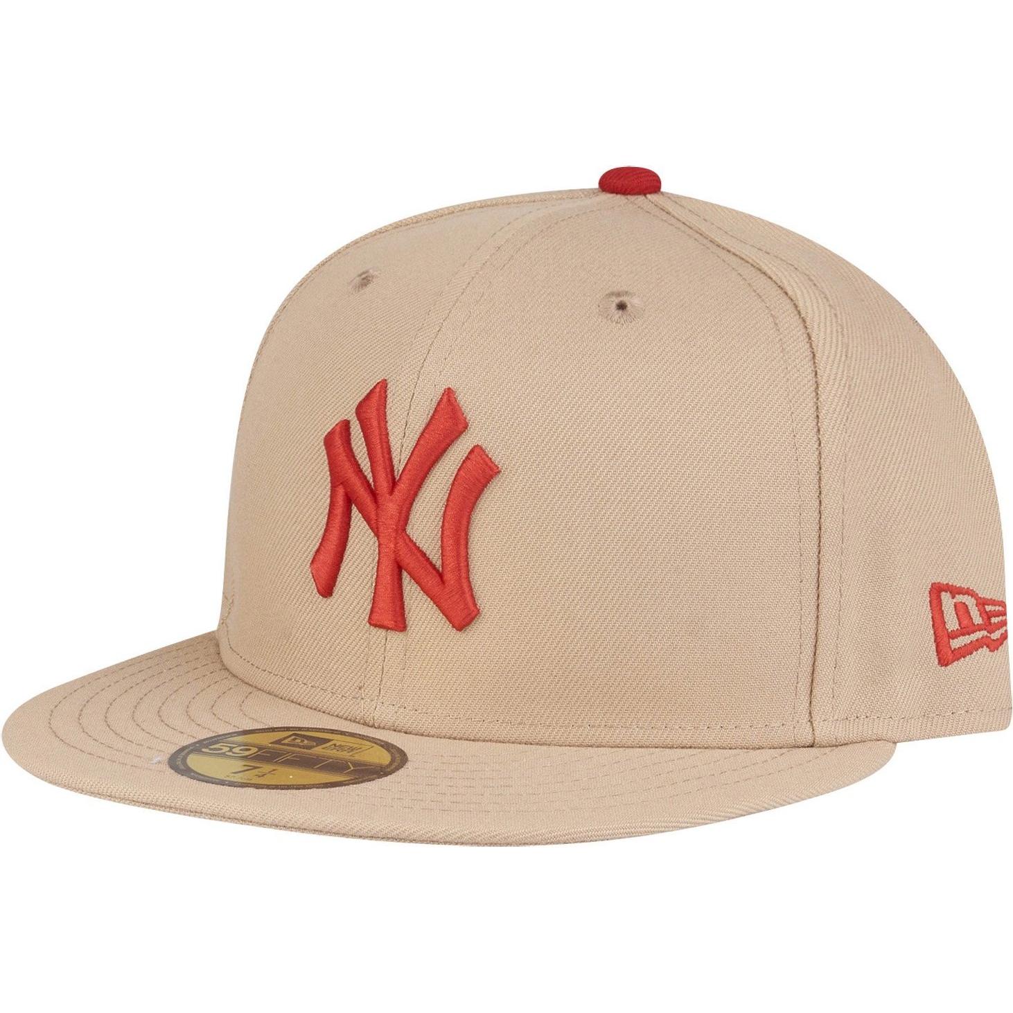 New Era, Herren, Cap, 59Fifty Cap - MLB New York Yankees camel - 7 1/2, Beige, (7 1/2)