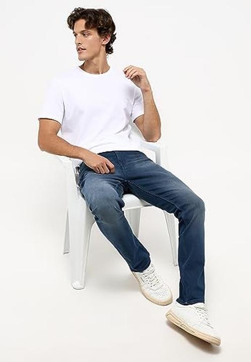 Actual product image Mustang Mid Rise Vegas Jeans Slim Fit Dark Blue Used (W28/L30)