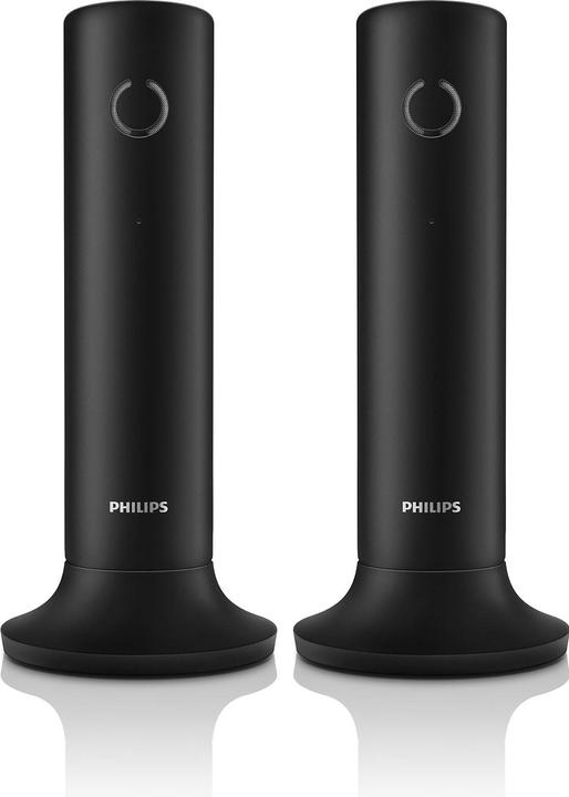 Image du produit Philips TÉLÉPHONE SANS FIL TERRESTRE M4502B/34 NOIR 1.6" DESIGN