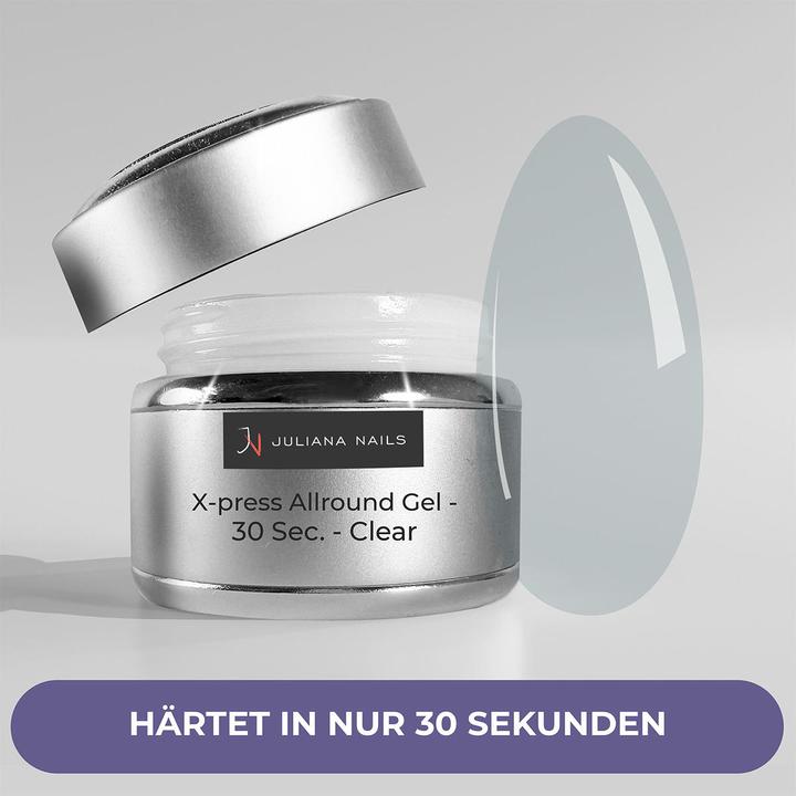 Produktbild Juliana Nails X-press Allround Gel - 30 Sec. - Clear (UV-Gel Lack)