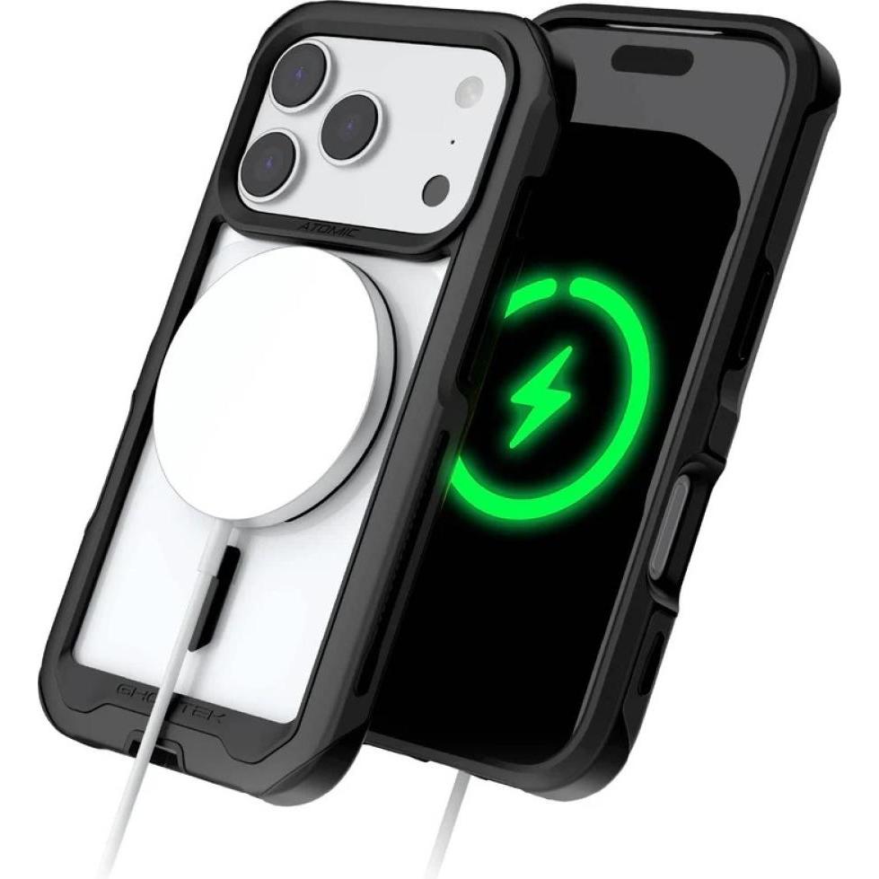 Ghostek Etui Atomic Slim MagSafe do iPhone 17 Pro czarny (Apple iPhone 17 Pro), Cover smartphone, Nero