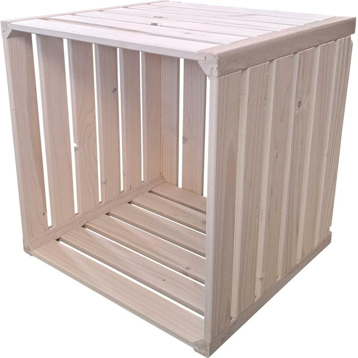 Image du produit Holz Zollhaus Holzharasse Weiss, 35 x 35 x 32 cm (35 x 35 x 32 cm)