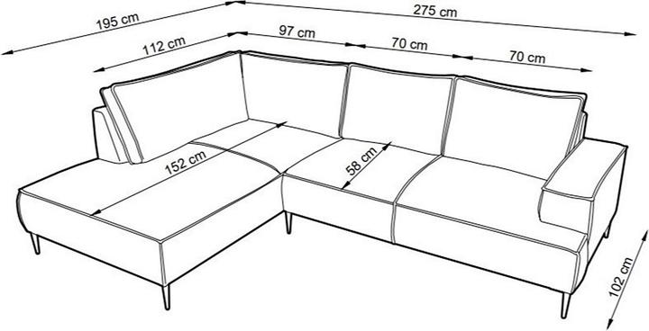 Produktbild Vente-unique Gineto (Ecksofa)