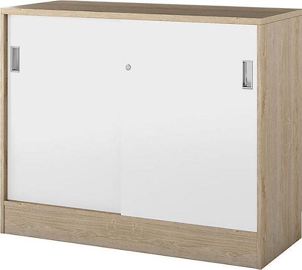 Actual product image kaiserkraft Chicago wardrobe with sliding doors (121.50 x 40 x 94.80 cm)