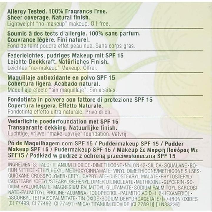 Nutritional values and ingredients Clinique Almost (01 Fair)