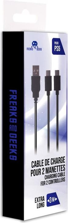 Freaks and Geeks Cavo Doppia Ricarica USB Type C per PS5 F&G (Cable)