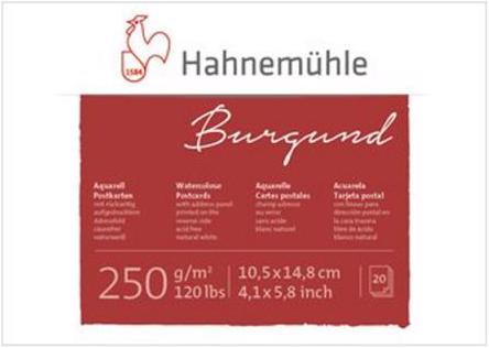 Actual product image Hahnemühle Watercolor block burgundy (A6)