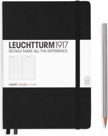 Produktbild Leuchtturm1917 Notizbuch Edition120 medium liniert Schwarz (A5, Liniert, Harter Einband)